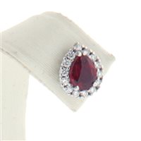 Orecchini Fanton Gioielli Donna ORECCHINI RUBINO in Oro bianco Rubino 1.27 Ct OROR-34-52 - OROR-34-52